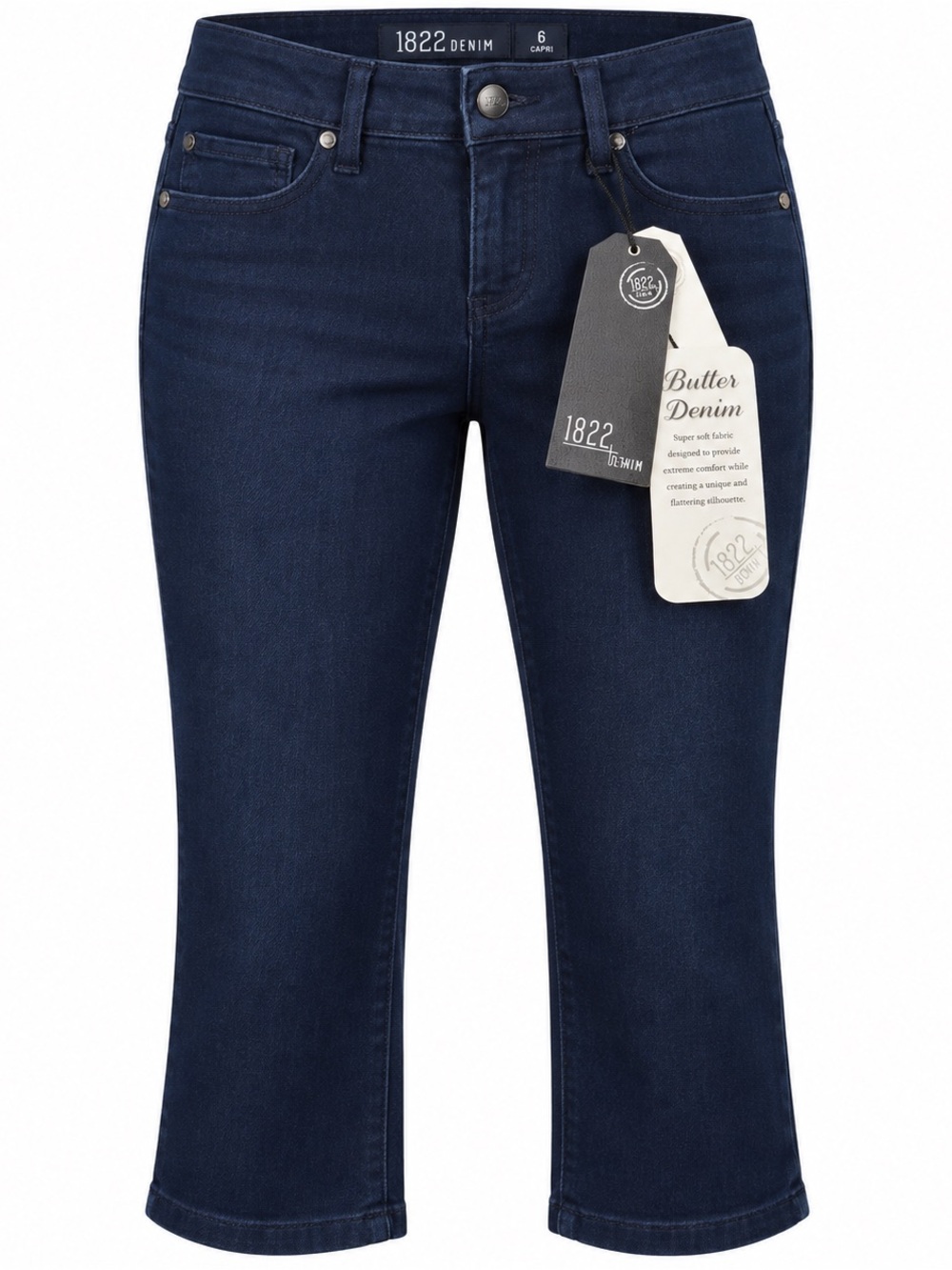 1822 Denim Women's Dark Navy Cropped Jeans